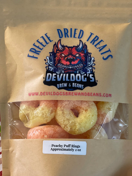 Peachy Ring Puffs - Premium  from Devildog's Brew & Beans - Just $8! Shop now at Devildog's Brew & Beans